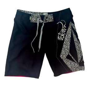 Volcom Y2K Miss Mod Board Shorts Surf Black And White Mid Rise Size XS